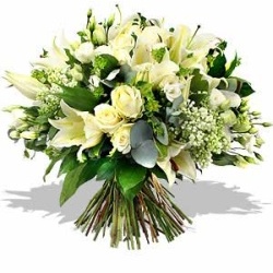 Fresh Flowers in a Water Filled Box from Flower Biz Christchurch